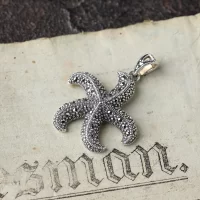 Кулон с марказитами огранки Swarovski Морская звезда