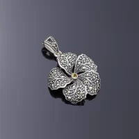 Кулон с цитрином и марказитами огранки Swarovski