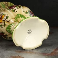 Большая винтажная итальянская ваза Capodimonte Каподимонте