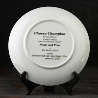 Тарелка винтажная декоративная настенная Фарфор Лошадь Danbury Mint Noble and Free Chosen Champion