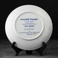 Тарелка винтажная декоративная настенная Фарфор Лошадь Danbury Mint Free Spirits Graceful Voyager Lesley Harrison