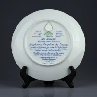 Винтажная коллекционная фарфоровая тарелка Наполеон и Жозефина Le Souvenir Франция Limoges D'Arceau Limoges Josephine et Napoleon de Boulmé