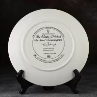 Тарелка винтажная декоративная настенная Фарфор Англия Колибри-якобин Royal Doulton Franklin Mint White-Necked Jacobin Hummingbird