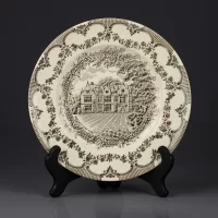Винтажное чайное трио с архитектурными ансамблями Англия English Ironstone Tableware, Hampton Court Palace, Wakehurst Place