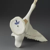 Винтажная фарфоровая статуэтка Испания Lladro 1265 Duck Jumping Утка