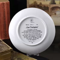 Тарелка винтажная декоративная настенная Фарфор Застольная молитва Дети Lilien Porzellan Das Tischgebet Franz von Defregger