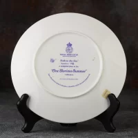 Тарелка винтажная декоративная настенная Фарфор Англия Дети на море Royal Worcester One Glorious Summer Path to the Sea