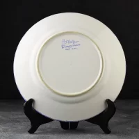 Винтажная декоративная тарелка с цветочным орнаментом Франция Henriot Quimper 24 см