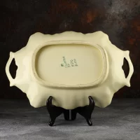 Винтажное французское блюдо с ручками Henriot Quimper