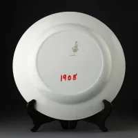 Тарелка антикварная декоративная настенная Англия Чарльз Диккенс Royal Doulton Charles Dickens 1908 год