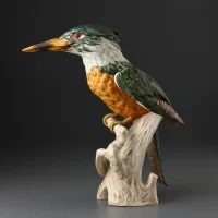 Винтажная фарфоровая статуэтка Германия Зимородок Птица Goebel Kingfisher