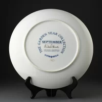 Тарелка винтажная декоративная настенная Фарфор Сад в сентябре Franklin Porcelain Garden Year Collection September David Hurrell