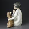 Винтажная фарфоровая статуэтка Испания Lladro 4522 Boy with Dog Мальчик с собакой