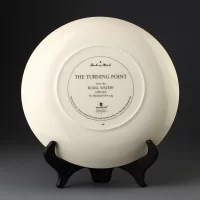 Тарелка винтажная декоративная настенная Англия Паром Канал Веджвуд Wedgwood Danbury Mint Rural Waters Turning Point