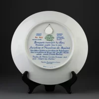 Винтажная декоративная тарелка Фафрор Франция Наполеон Лимож D’Arceau Limoges Josephine et Napoleon de Boulme Bonaparte traversant les Alpes