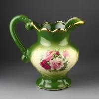 Винтажный английский кувшин с цветочным декором Staffordshire Alpha Omega