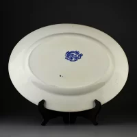 Антикварное английское блюдо Wedgwood & Co Rhine Вид на Рейн