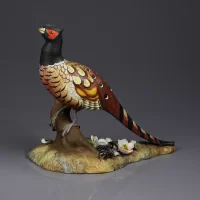 Винтажная фарфоровая статуэтка Фазан Птица Англия Royal Crown Derby Pheasant