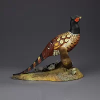 Винтажная фарфоровая статуэтка Фазан Птица Англия Royal Crown Derby Pheasant