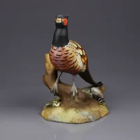 Винтажная фарфоровая статуэтка Фазан Птица Англия Royal Crown Derby Pheasant
