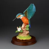 Винтажная статуэтка Зимородок Англия Leonardo Kingfisher