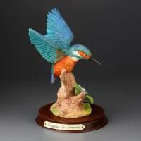 Винтажная статуэтка Зимородок Англия Leonardo Kingfisher