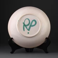 Винтажная глубокая французская тарелка из мастерской Робера Пико Robert Picault