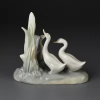 Винтажная фарфоровая статуэтка Испания Lladro NAO Group of Ducks Утки