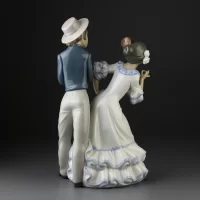 Винтажная фарфоровая статуэтка Цыганский ансамбль Танец Lladro NAO Gipsy Group