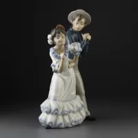Винтажная фарфоровая статуэтка Цыганский ансамбль Танец Lladro NAO Gipsy Group