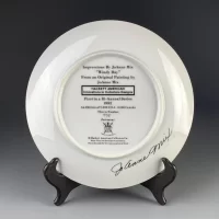 Тарелка винтажная декоративная настенная Фарфор Девочка Fairmont Porcelain Windy Day JoAnne Mix