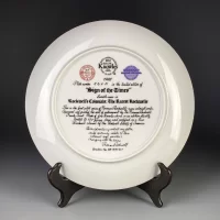 Тарелка винтажная декоративная настенная Фарфор Художник Knowles Rarest Rockwells Sign of the Times George III Washington Inn