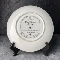 Тарелка винтажная декоративная настенная Фарфор Англия Индейцы Franklin Mint Royal Doulton Waters of Life