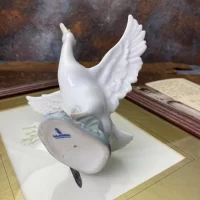 Винтажная фарфоровая статуэтка Испания Lladro 1263 Duck Running Утка