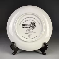 Тарелка винтажная декоративная настенная Фарфор Тигры Fleetwood Collection Endangered Kingdom Siberian Sojourn