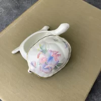 Винтажная английская шкатулка Aynsley Черепаха Little Sweetheart Фиалка