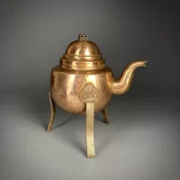 Винтажный скандинавский медный чайник кофейник на ножках