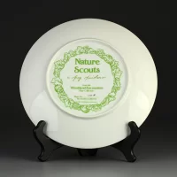 Тарелка винтажная декоративная настенная Фарфор Лисы Сова Hamilton Collection Woodland Encounters Nature Scouts