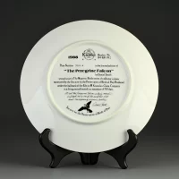 Тарелка винтажная декоративная настенная Фарфор Сапсан Птицы Knowles Majestic Birds Peregrine Falcon