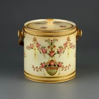 Антикварная английская бисквитница Crown Devon