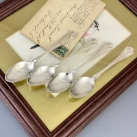 Антикварные чайные ложки Gorham Bristol Бристол Franklin Франклин Murfreesboro Мерфрисборо