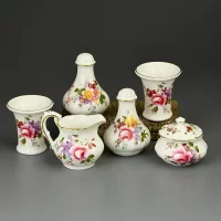 Винтажные английские вазочки пашотницы Royal Crown Derby Букет Дерби Derby Posies