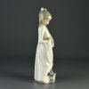 Винтажная фарфоровая статуэтка Испания Lladro NAO Girl in Night-Dress Девочка в ночной рубашке с собакой