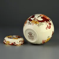 Винтажная английская чайница имбирница Mason's Chartreuse