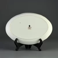 Винтажная овальная тарелка Шинуазри Веджвуд Wedgwood Kutani Crane