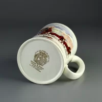Винтажная английская кружка English Ironstone Burslem Wood & Sons Карета с тройкой лошадей