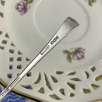 Антикварный английский нож для масла, паштета Angora Silver 1940 год