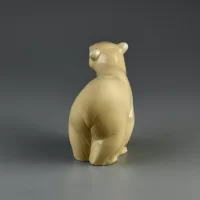 Винтажная фарфоровая статуэтка Испания Lladro 1204 Attentive Bear Внимательный медведь