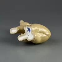 Винтажная фарфоровая статуэтка Испания Lladro 1204 Attentive Bear Внимательный медведь
