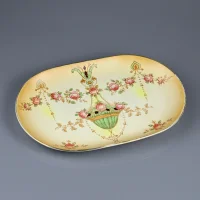 Английский антикварный поднос S Fielding & Co Crown Devon Etna 0623 Devon Ware